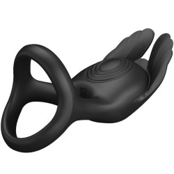 silas anneau pénis vibrant 7 vibrations silicone noir