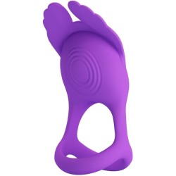 silas anneau pénis vibrant 7 vibrations silicone violet