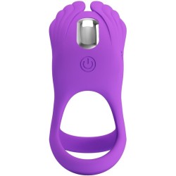 silas anneau pénis vibrant 7 vibrations silicone violet