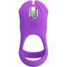 silas anneau pénis vibrant 7 vibrations silicone violet