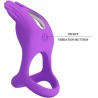 silas anneau pénis vibrant 7 vibrations silicone violet