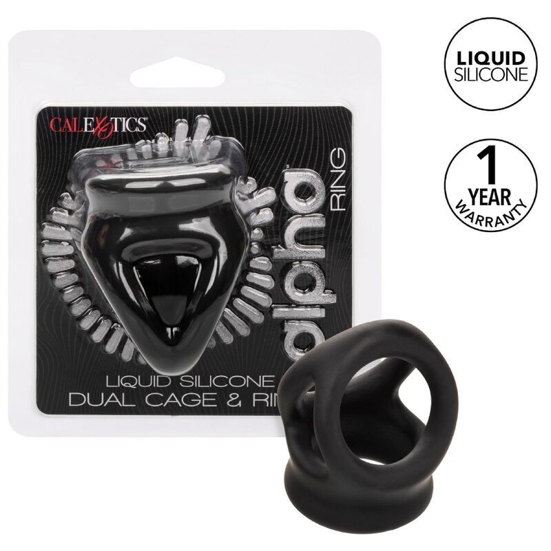 alpha bague dual cage noir alpha bague dual cage noir