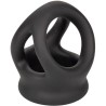 alpha bague dual cage noir