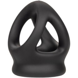 alpha bague dual cage noir
