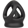 alpha bague dual cage noir