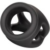alpha bague dual cage noir