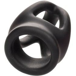alpha bague dual cage noir