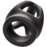 alpha bague dual cage noir