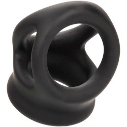 alpha bague dual cage noir