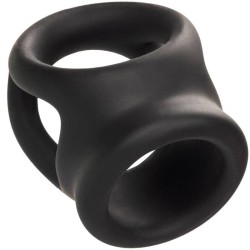 alpha bague dual cage noir