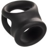 alpha bague dual cage noir