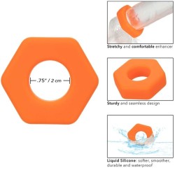 alpha bague prolong sexagon orange