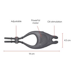 anneau vibrateur réglable rechargeable pampa avec stimulateur de clitoris 10 vitesses - application gratuite
