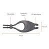anneau vibrateur réglable rechargeable pampa avec stimulateur de clitoris 10 vitesses - application gratuite