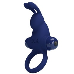 jiro bague lapin avec vibration bleu