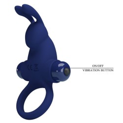 jiro bague lapin avec vibration bleu