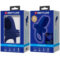 palle anneau vibrant bleu