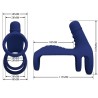 anneau vibrant elish avec extension bleu