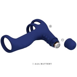 anneau vibrant elish avec extension bleu