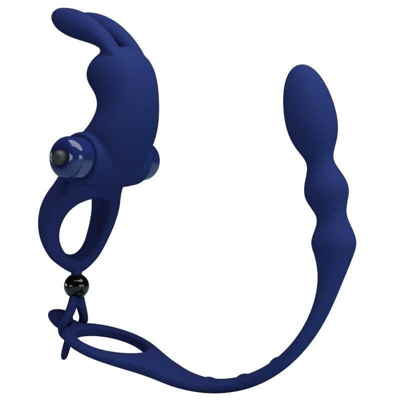 ayad anneau vibrateur lapin avec plug bleu ayad anneau vibrateur lapin avec plug bleu