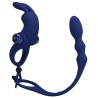 ayad anneau vibrateur lapin avec plug bleu
