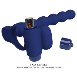 ajmal anneau vibrant avec plug bleu