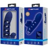 altaf anneau vibrateur avec gaine en silicone bleu