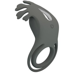 ruben double anneau vibrant avec stimulateur gris