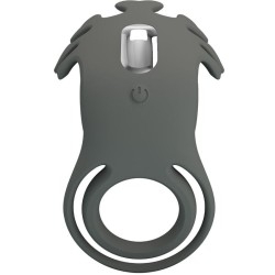 ruben double anneau vibrant avec stimulateur gris
