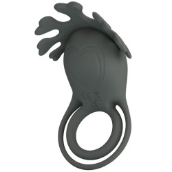 ruben double anneau vibrant avec stimulateur gris