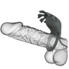 ruben double anneau vibrant avec stimulateur gris