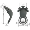 ruben double anneau vibrant avec stimulateur gris