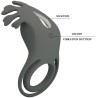 ruben double anneau vibrant avec stimulateur gris