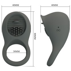 nimbus anneau vibrateur avec langue gris