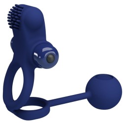remington double anneau vibrant avec plug bleu