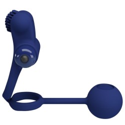 remington double anneau vibrant avec plug bleu