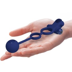 remington double anneau vibrant avec plug bleu