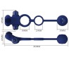 remington double anneau vibrant avec plug bleu