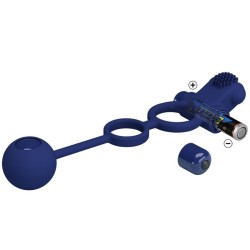remington double anneau vibrant avec plug bleu