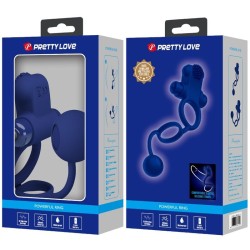 remington double anneau vibrant avec plug bleu