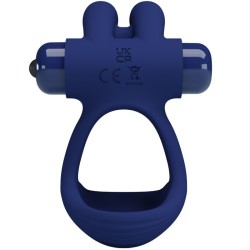 francisco double anneau vibrant lapin bleu
