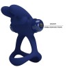 francisco double anneau vibrant lapin bleu