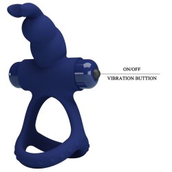 luchito double anneau vibrant lapin bleu