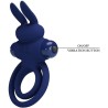 darey double anneau vibrant lapin bleu