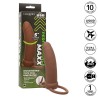 maxx thick double pénétrateur 10 vibrations marron