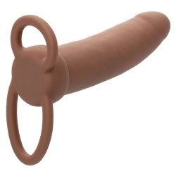 maxx thick double pénétrateur 10 vibrations marron