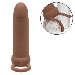 maxx thick double pénétrateur 10 vibrations marron