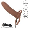 maxx thick double pénétrateur 10 vibrations marron