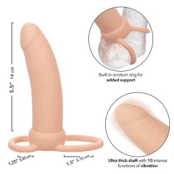 maxx thick double pénétrateur 10 vibrations chair